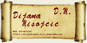 Dijana Misojčić vizit kartica